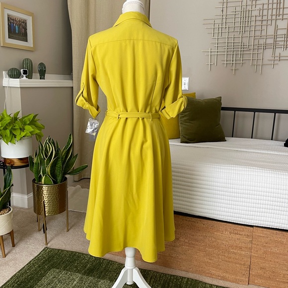 Nwt A line button down dress Size 10 - Picture 2 of 7